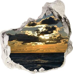 Fototapeta diera na stenu 3D Západ slnka nad morom