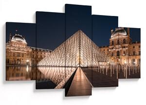 Obraz - Louvre v noci (150x105 cm)