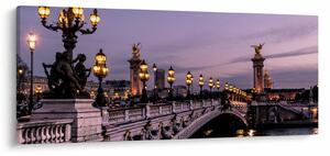 Obraz - Most Alexandra III. v Paríži (120x50 cm)