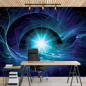 Fototapeta - Modrá abstraktná Supernova (152,5x104 cm)