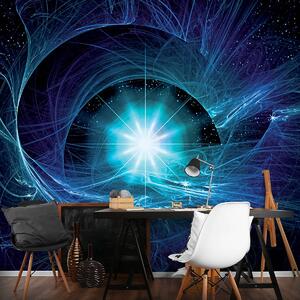 Fototapeta - Modrá abstraktná Supernova (152,5x104 cm)