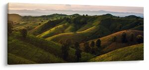 Obraz - Výhľad na thajské kopčeky (120x50 cm)