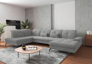SEDACIA SÚPRAVA, textil, svetlosivá Sit & More - Sedačky, Online Only