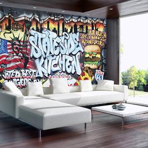 Fototapeta - Najlepší Burger - Graffiti (152,5x104 cm)