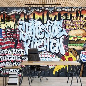 Fototapeta - Najlepší Burger - Graffiti (152,5x104 cm)