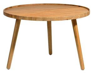 Okrúhly konferenčný stolík z dubového dreva v prírodnej farbe ø 70,5 cm Bodo – Villa Collection