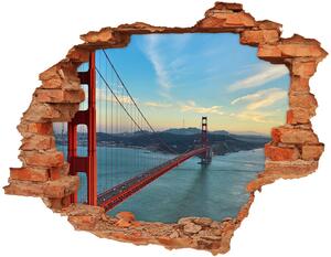 Diera 3D fototapeta nálepka Bridge v san franciscu