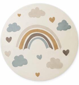 Hanse Home, Detský koberec Adventures 106418 Cream Multicolor kruh, 160x160 (priemer) kruh, viacfarebná, detská izba