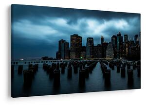 Obraz - Pohľad na mrakodrapy New Yorku (90x60 cm)