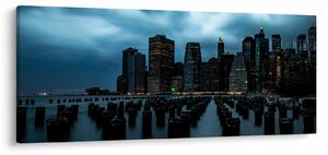 Obraz - Pohľad na mrakodrapy New Yorku (120x50 cm)