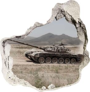 Fototapeta diera na stenu 3D Tank v púšti nd-p-85502732