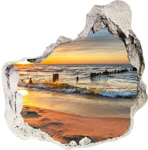 Fototapeta diera na stenu 3D Sunset beach nd-p-67409658
