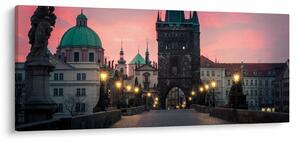Obraz - Na Karlovom moste (120x50 cm)