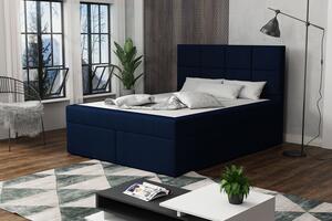 Čalúnená posteľ s prešívaním 180x200 BEATRIX - modrá 4