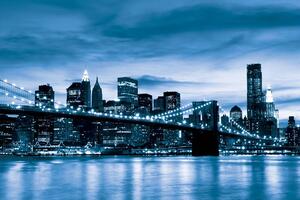 Fototapeta - New York Brooklyn Bridge City (254x184 cm)
