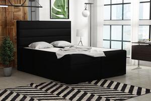 Boxspringová posteľ 140x200 INGA - čierna