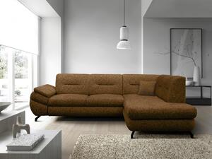 ROHOVÁ SEDAČKA, textil, hnedá MID.YOU - Sedačky, Online Only