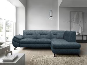 ROHOVÁ SEDAČKA, textil, modrá MID.YOU - Sedačky, Online Only