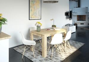 KONDELA Jedálenský stôl, dub artisan, 140x80 cm, GENERAL NEW