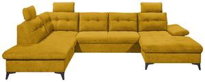 SEDACIA SÚPRAVA, textil, žltá MID.YOU - Sedačky, Online Only