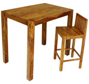 Barový stôl 120x110x80 indický masív palisander