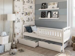 Detská posteľ 80 x 180 cm Tarra (s roštom a úl. priestorom) (biela). Vlastná spoľahlivá doprava až k Vám domov. 1012837
