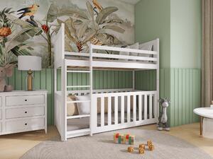 Detská posteľ 80 x 180 cm Cristine (s roštom a úl. priestorom) (biela). Vlastná spoľahlivá doprava až k Vám domov. 1013369