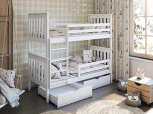 Detská posteľ 90 x 200 cm Brad (s roštom a úl. priestorom) (biela). Vlastná spoľahlivá doprava až k Vám domov. 1013547