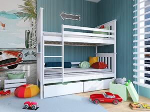 Detská posteľ 90 x 200 cm Brad (s roštom a úl. priestorom) (biela). Vlastná spoľahlivá doprava až k Vám domov. 1013547
