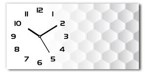 Vodorovné Sklenené hodiny na stenu Šesťuholníky pozadia