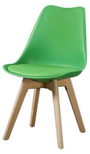 Najlacnejsinabytok KROS II jedálenská stolička, zelená/buk