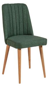 Zelená zamatová jedálenská stolička Stormi Sandalye – Kalune Design