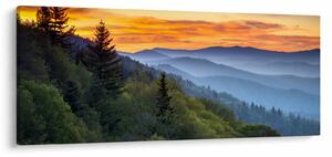 Obraz - Červánky v horách (120x50 cm)
