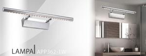 TooLight Kúpeľňové svietidlo 7W 55CM APP362-1W strieborné