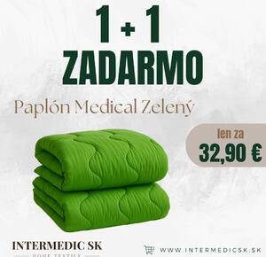 INTERMEDIC SK Paplón Medical zelený 140x200 cm – 1+1 zadarmo, mikrovlákno a duté vlákno