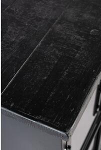 Čierna kovová vitrína 35x75 cm Ferre – White Label