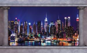 Fototapeta - New York v noci (152,5x104 cm)