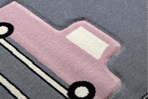 Dywany Łuszczów Detský kusový koberec Petit Toys cars grey - 120x170 cm