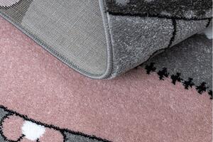 Dywany Łuszczów Detský kusový koberec Petit Farm animals pink - 160x220 cm
