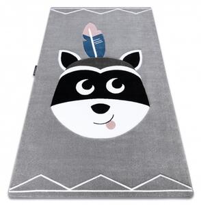 Dywany Łuszczów Detský kusový koberec Petit Raccoon mukki grey - 140x190 cm