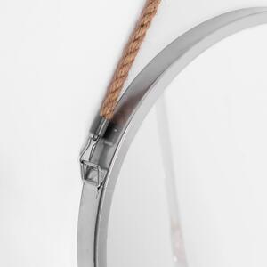 Tutumi - Okrúhle zrkadlo - šedá - 40 cm