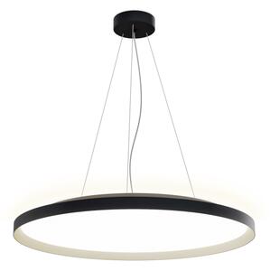 LED2 32750737DT MOON 80 P/N-Z závesné svietidlo s horným podsvietením čierne s champagne lemom stmie