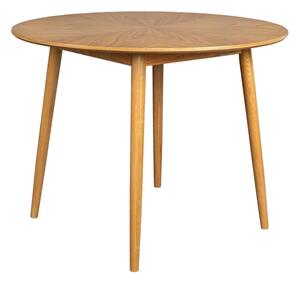 Okrúhly jedálenský stôl s doskou v dubovom dekore ø 100 cm Fabio – White Label
