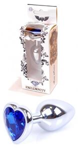 64-00051 Análny kolík - Jewellery Heart 7cm Modrá