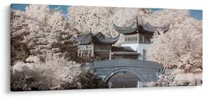 Obraz - Rozkvitnuté stromy v Ázii (120x50 cm)