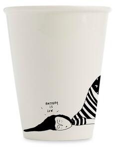 Porcelánový hrnček Battery Low 220 ml, 200 ml