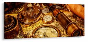Obraz - Historické pomôcky námorníkov (120x50 cm)
