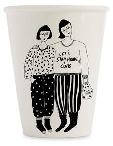 Porcelánový hrnček Stay home club 220 ml, 200 ml