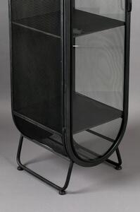 Čierna kovová vitrína 46x181 cm Oval – Dutchbone