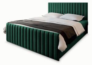 Čalúnená boxspring manželská posteľ Arion 180x200 - zelená